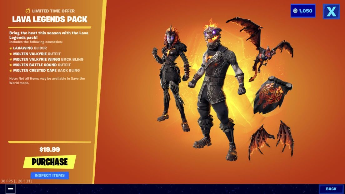 Fortnite – Lava Legends Pack