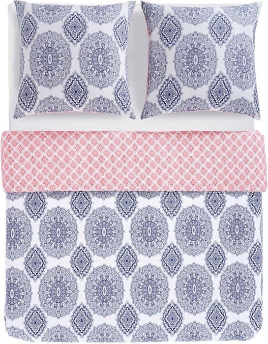 Pościel 155x200cm Bawełna 3-Częściowy Medalion