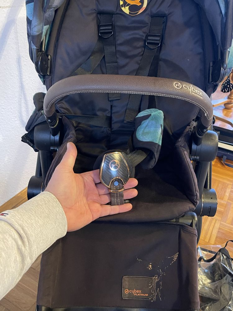 Cybex Priam Rose Gold з коричневою ручкою
