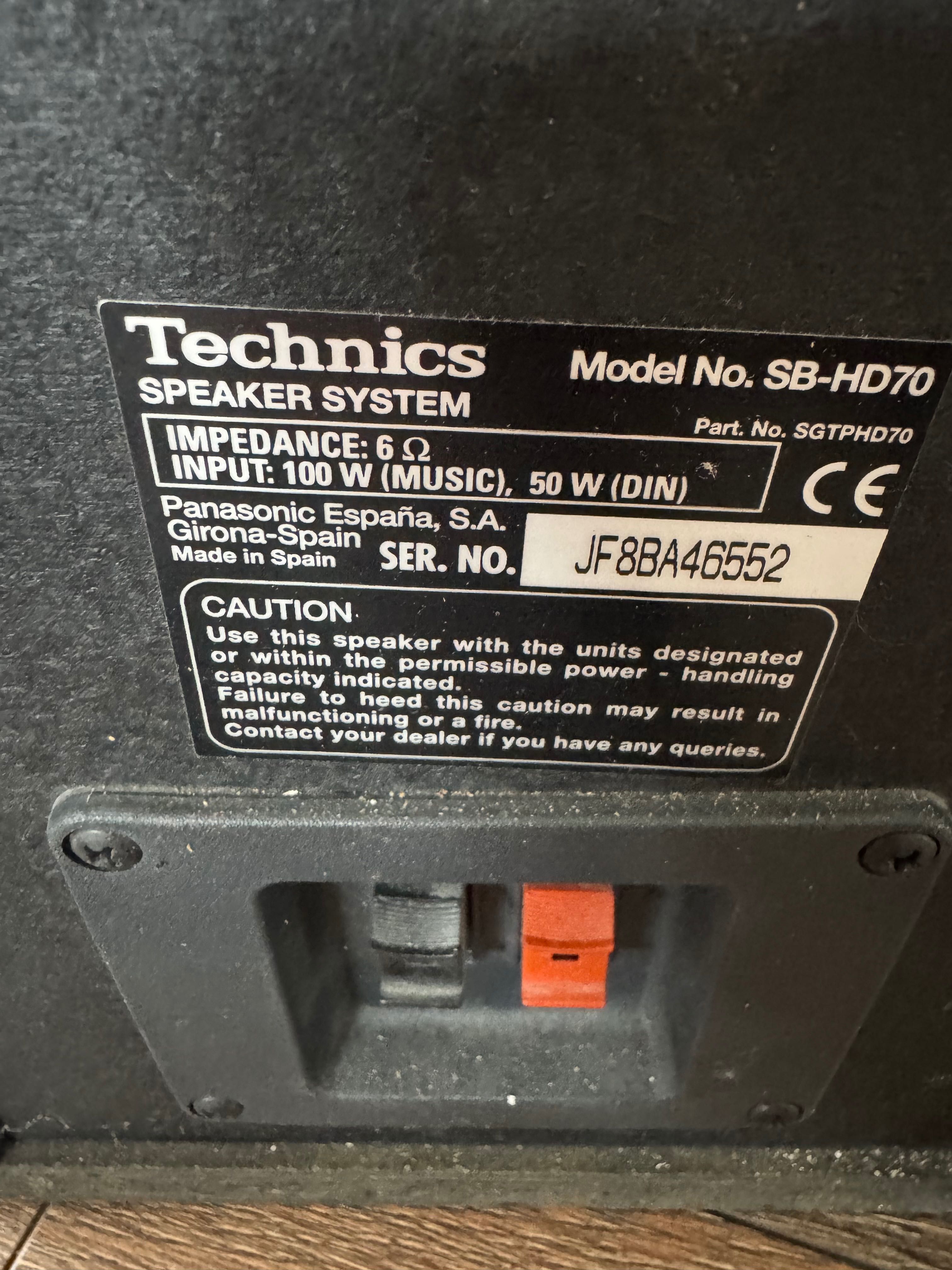 Kolumny Technics SB-HD70 100W