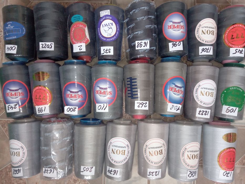 Нитки 777 швейные, для шиття, для шитья для оверлока