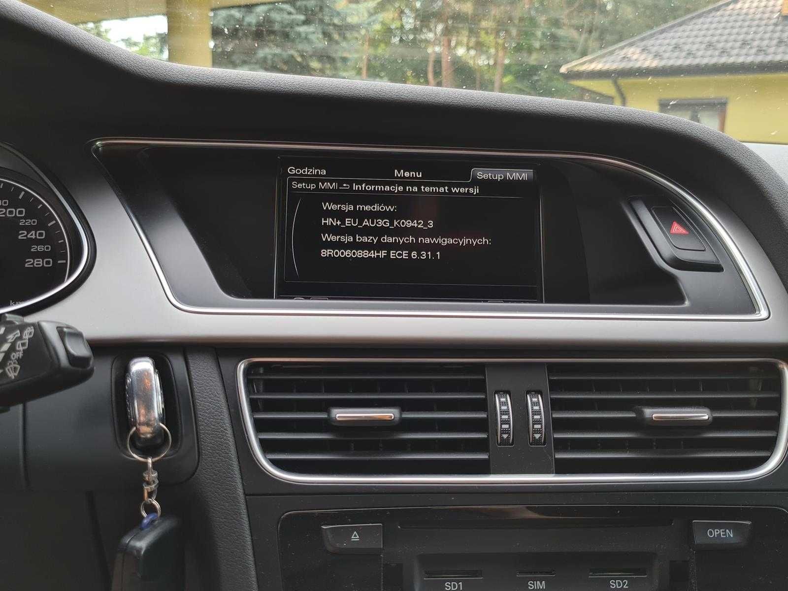 Polskie Menu Audi Concert MMI 3G Basic High Plus A4 B8 A5 A6 C7 MAPY