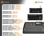 Behringer XR 12 16 SD 18 X air 8 S32 compact rack producer wing dante