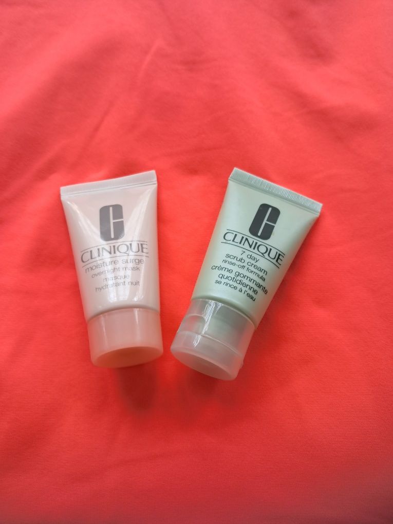 Clinique zestaw 2 kosmetyków do twarzy peeling i maseczka