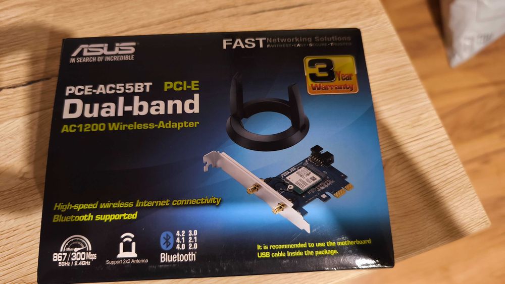 Karta sieciowa wifi Bluetooth ASUS PCE - AC55BT