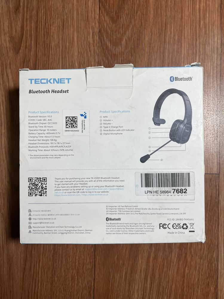 Гарнітура для офісу tecknet