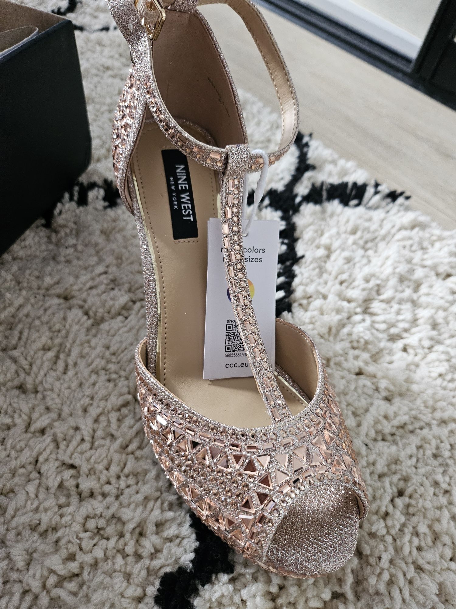 Nine west 38 nowe rozowe złoto ccc nisa sy015 1nw
