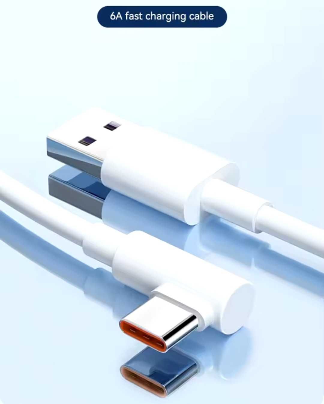 Przewód ładowarki Xiaomi 1.8m biały, do 120W 6A Mi Turbo Charge!