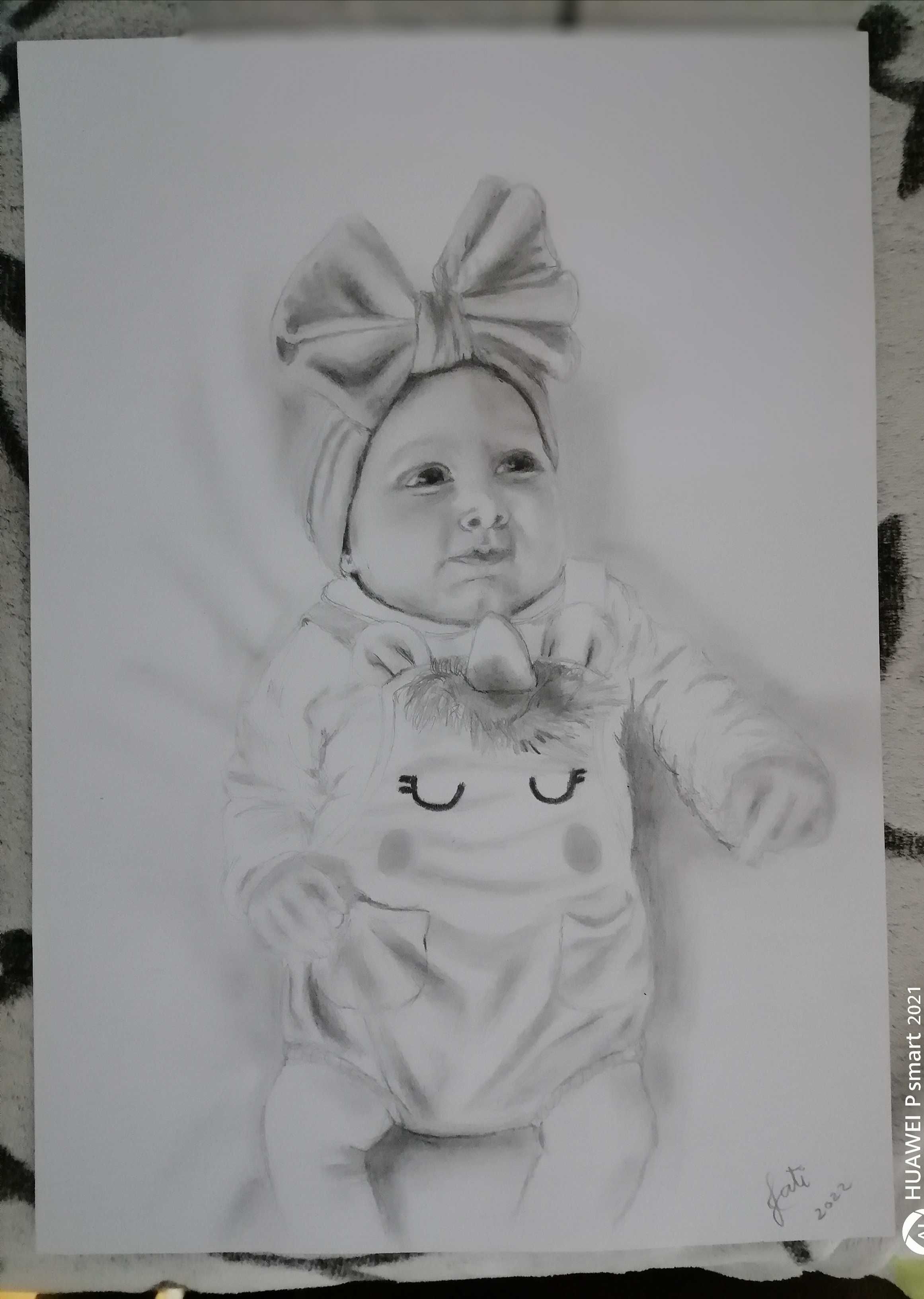 Ofereça originalidade com um retrato a carvão