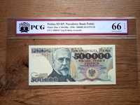 500000 zł  1990  C  UNC PCG 66   niski numer  0000- 367
