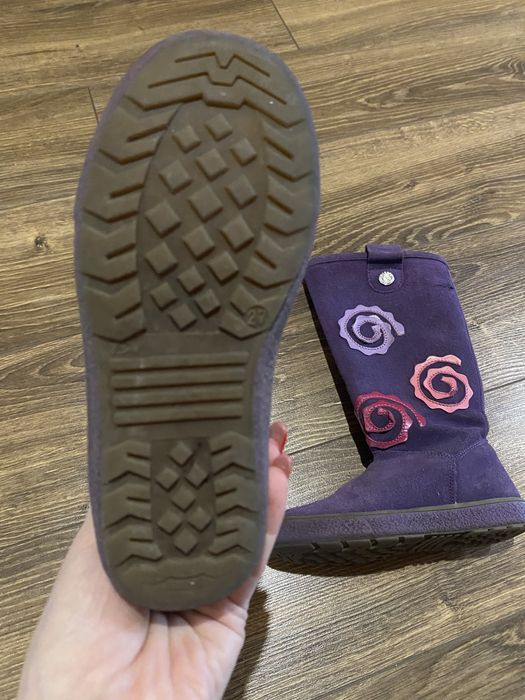 Зимові чоботи, сапожки для дівчинки 27 р.