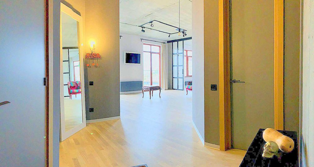 двуспальная квартира в стиле ЛОФТ, Гефест