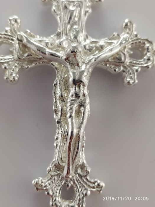 Duży krzyż  7/5 cm. 19 g. masywny męski z dużą zawieszką