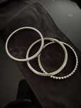 Pulseiras em prata da narca calvin klein.