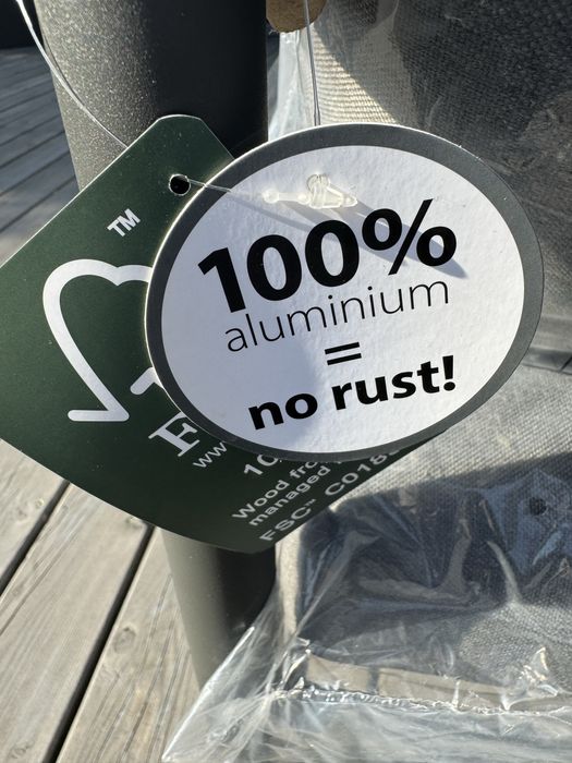 Piekny zestaw ogrodowy wypoczynkowh Oddesund 4,5 miejscowy szary