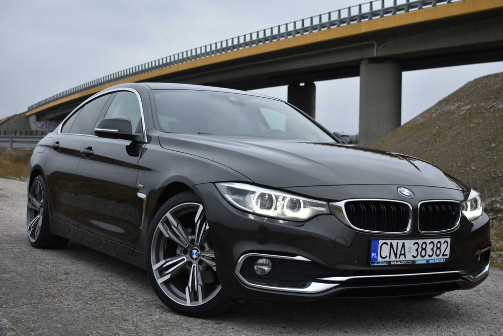 100% Bezwypadkowe BMW 420d GranCoupe LuxuryLine 2018r Virtual DużaNavi