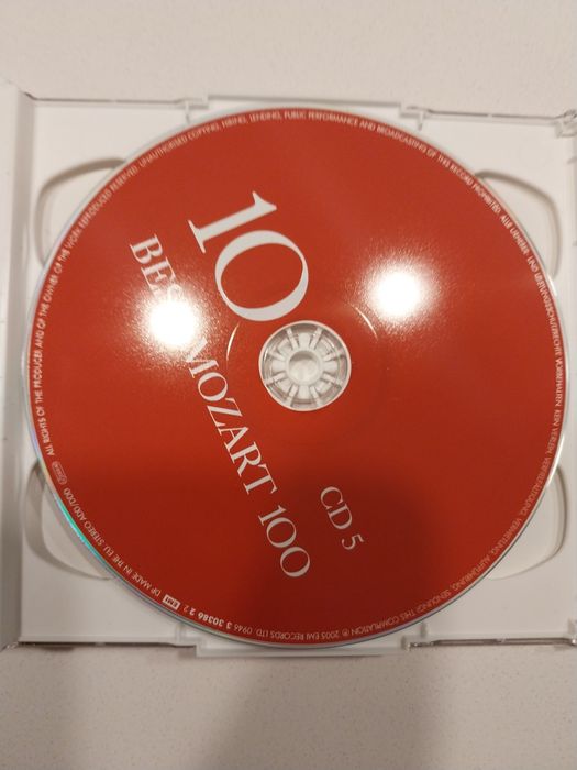 Conjunto de 6 CDs top 100 Mozart