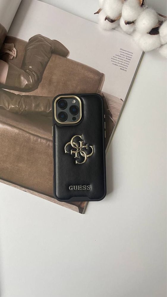 Чохол гес гуес чохол guess iphone 16 pro max айфон про макс чорний