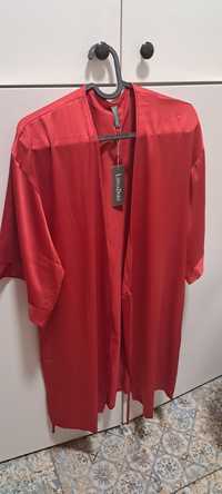 Kimono szlafrok czerwone Lingadore