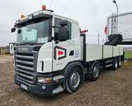 SCANIA G380 8x2 + HDS HMF2450   -  ŁADOWNOŚĆ: 16500 kg   -  730x245 cm