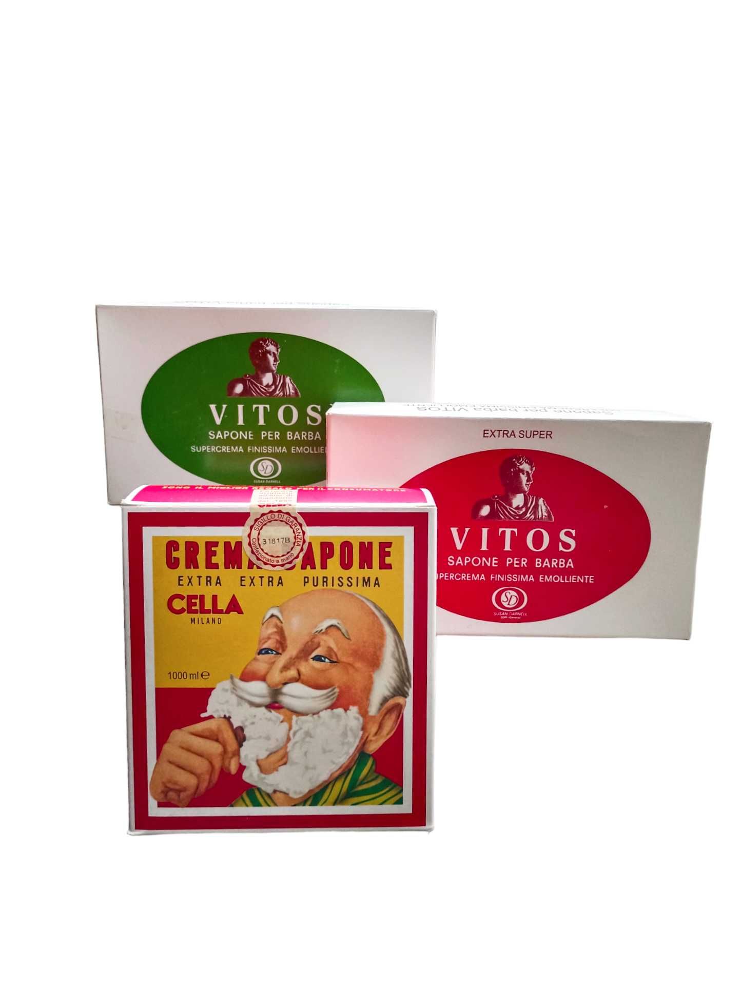 Крем мило для гоління з мигдалем, кокосом Cella, Vitos