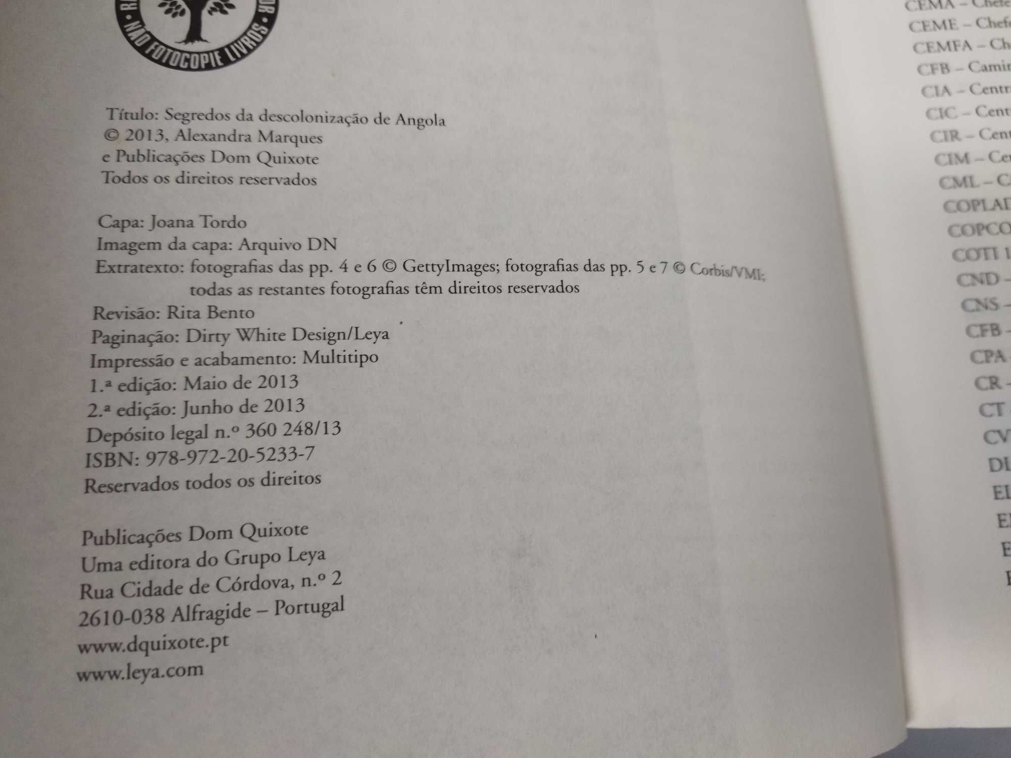 Segredos da Descolonização de Angola - Alexandra Marques