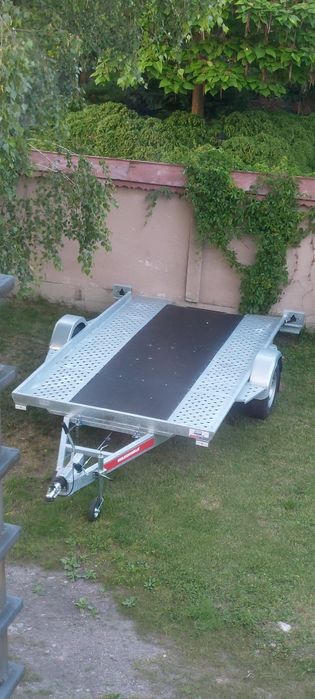 Przyczepa Laweta jednoosiowa wynajem 1350dmc | kat b | 1.95 x 3.5m