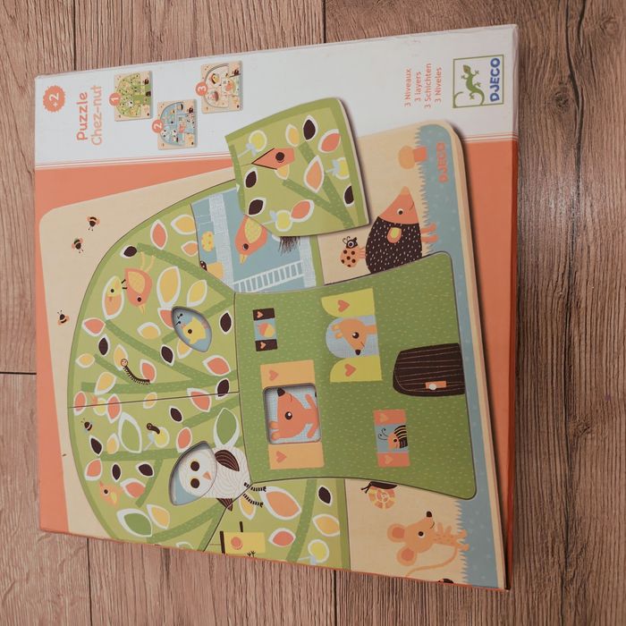 Puzzle dla najmłodszych 3 plansze-drzewo Djeco