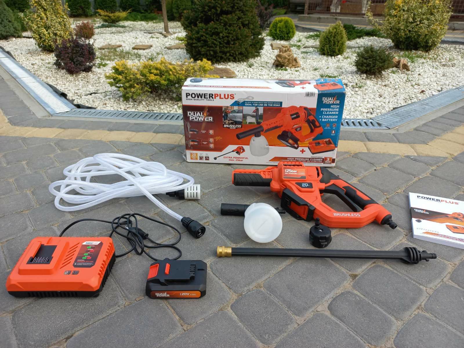 Акумуляторна мийка високого тиску powerplus powdpg80621