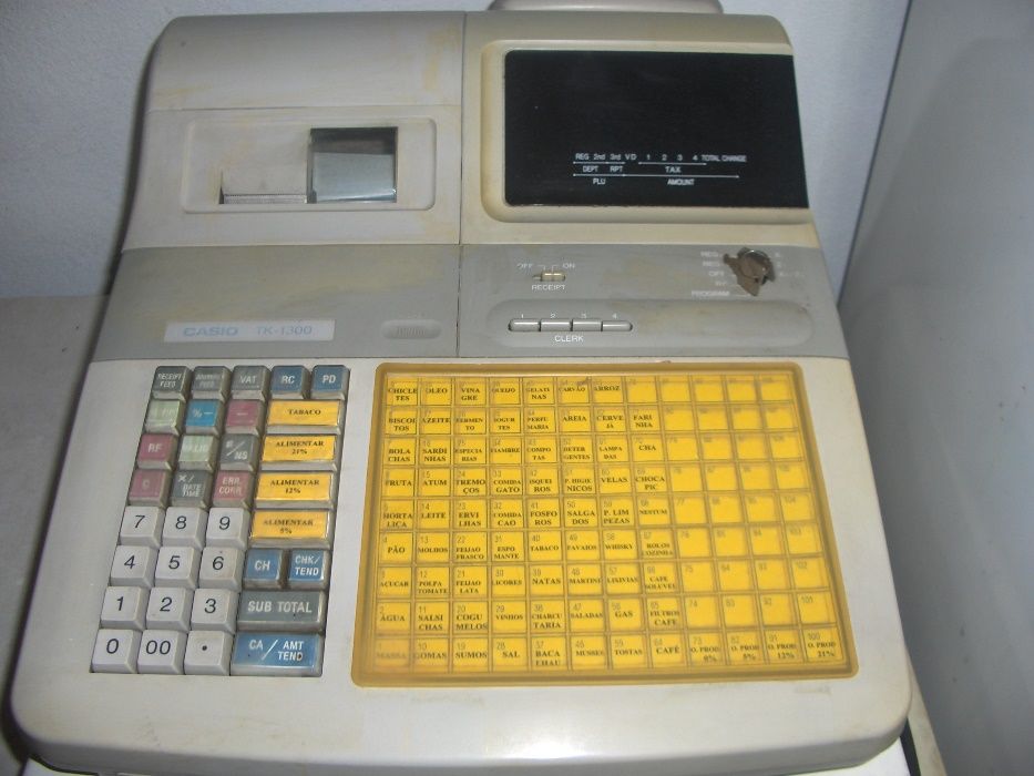 Maquina registadora ECR 6700 OLIVETTI,RESISTADORA CASIO TK 1300