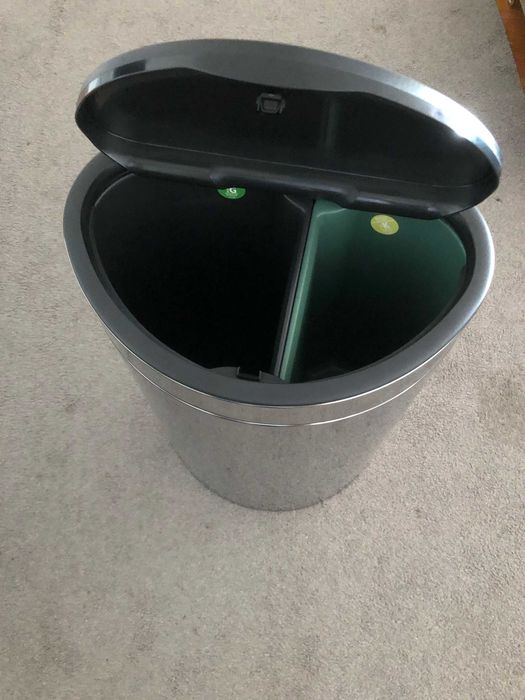 Balde de lixo de aço anti-dedadas Touch Bin 40 L Brabantia (NOVO)