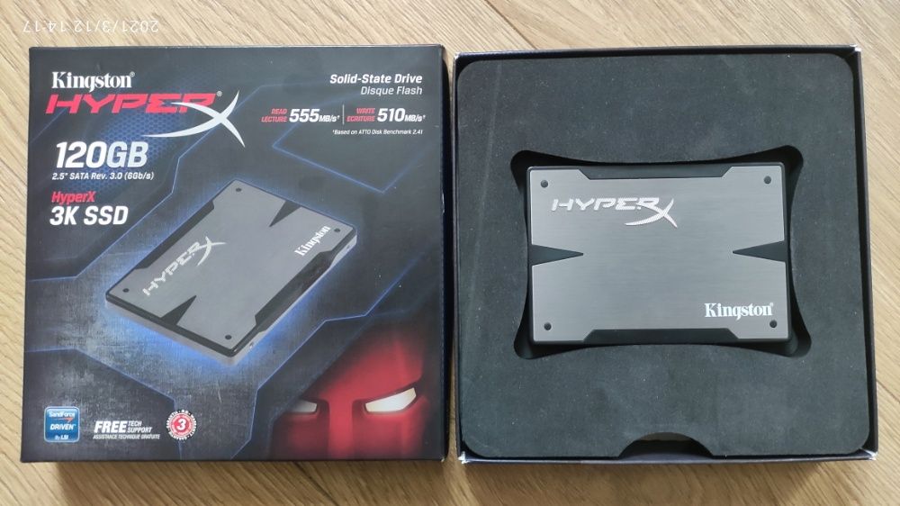 SSD диск Kingston HyperX 3K 120 Gb MLC 555/510 MB/s SATA Rev 3.0