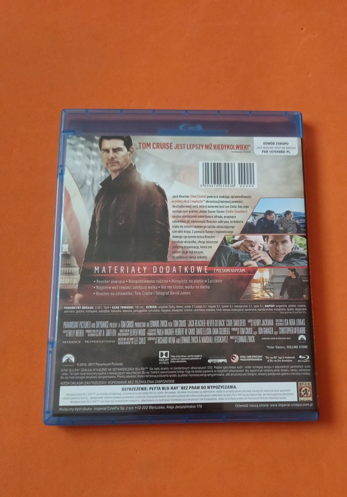 Jack Reacher: Nigdy nie wracaj [Blu-Ray]