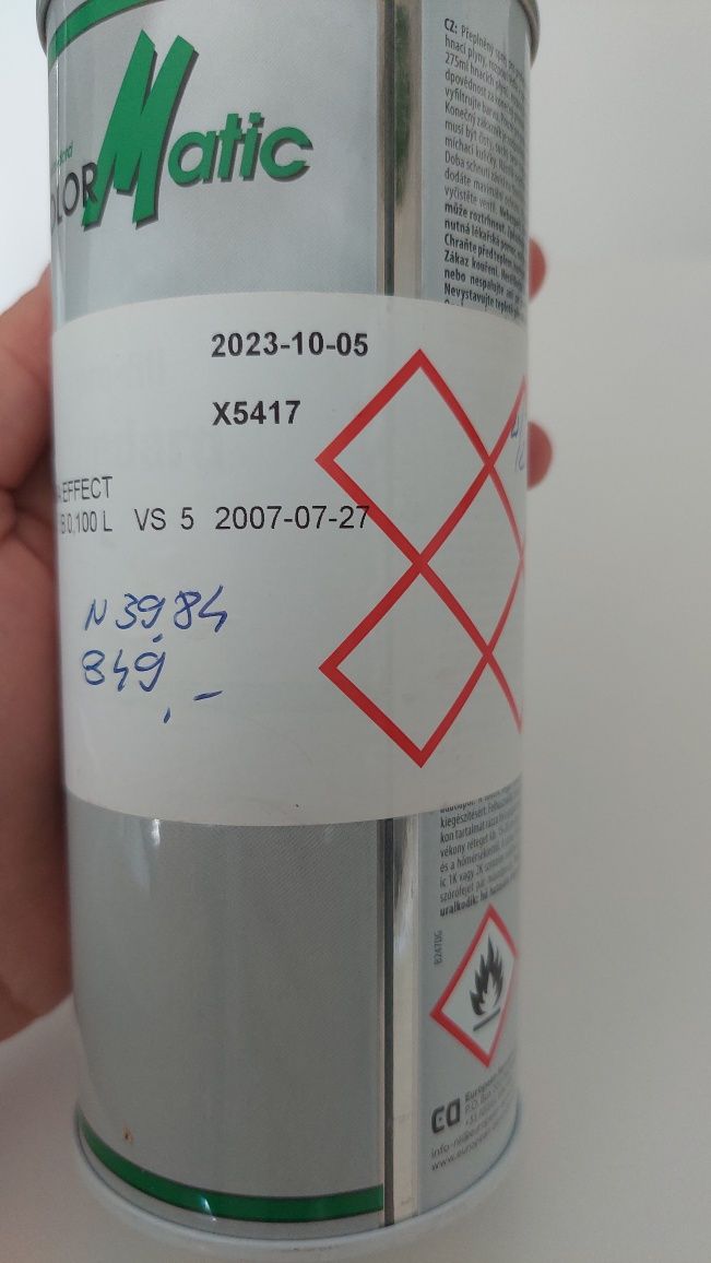 Lakier KGS citroen niebieski nowy Puszka spray farba