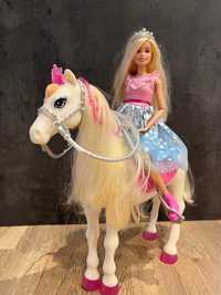 Barbie lalka z figurką koń ze światłem i dźwiękiem