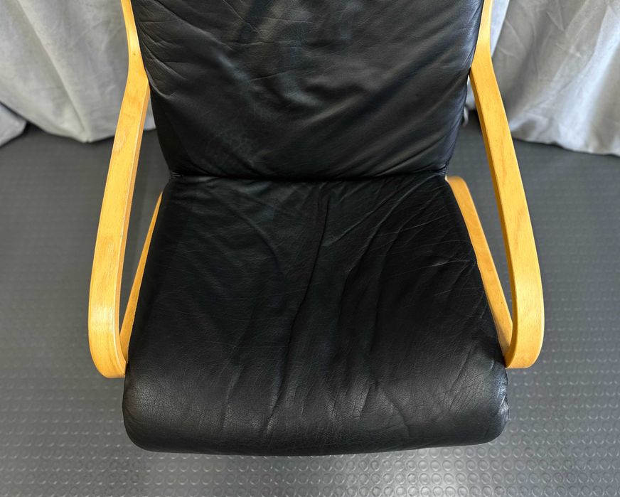 Відпочинкове крісло в скандинавсьому стилі/шкіряне крісло/стілець