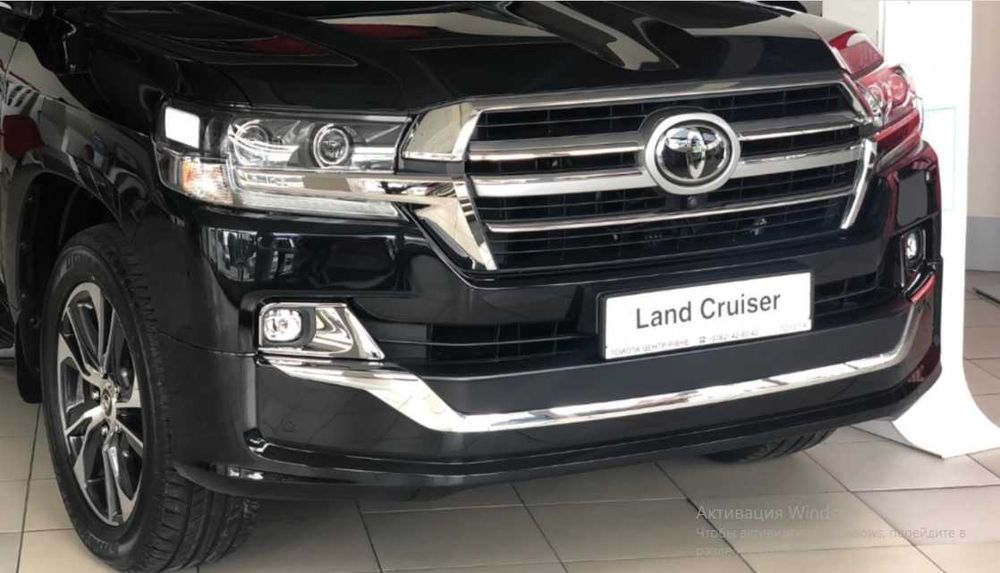Накладка на передний бампер Land Cruiser 200 стиль 2019 Executive