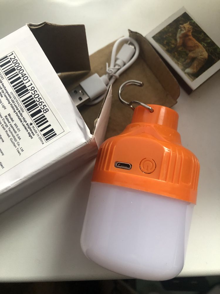 Лампа, акумуляторна, usb