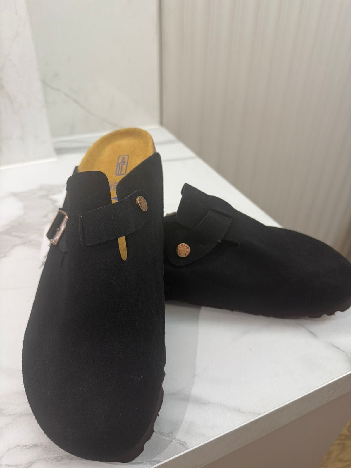 Birkenstock чорні сабо замшеві /чоловічі 41-42