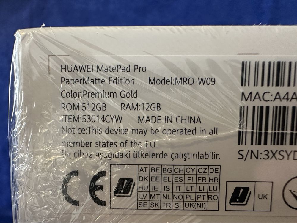 Tablet Huawei MatePad Pro 12.2'' 12/512GB Złoty + Rysik + Klawiatura