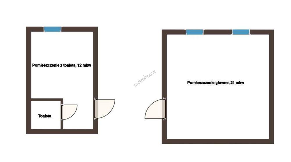 Lokal na biuro/usługi, ul. Reja, 2 oddzielne pomieszczenia.