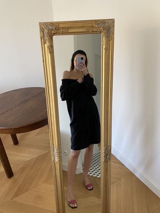 TOD’S czarna sukienka hiszpanka 100% jedwab M 38