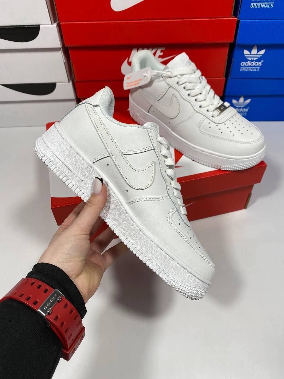 Nike Air Force 1 Low White 100% натуральна шкіра