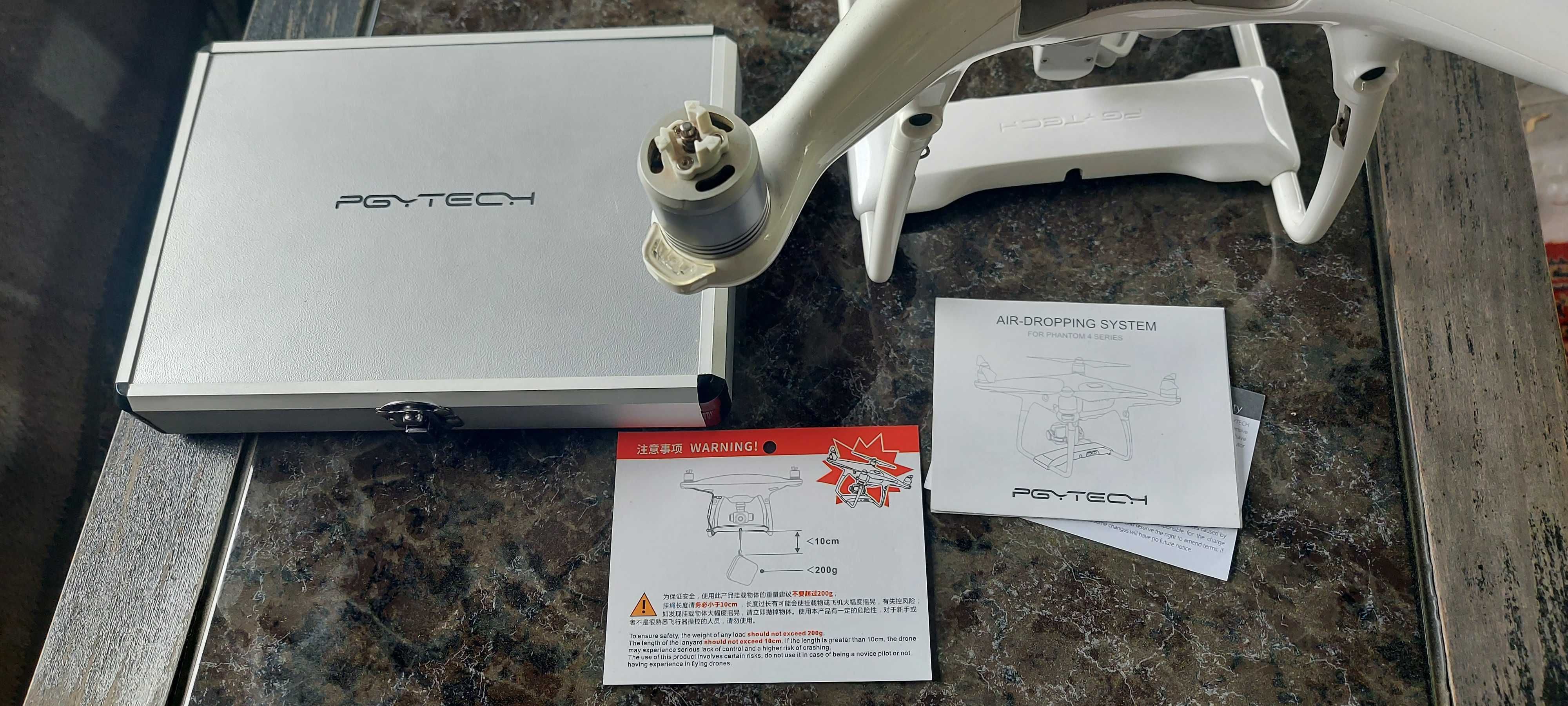 PHANTOM 4 PRO [3xaku]+system zrzutu PGYTECH AIR-DROPPING,  zamiana!!!
