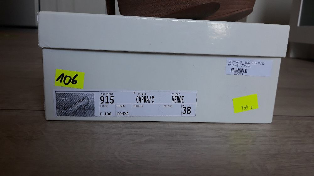 szpilki zamszowe włoskie peep toe rozm. 38