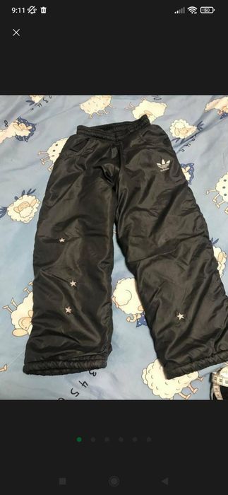 Теплые спортивные штаны на меху Adidas