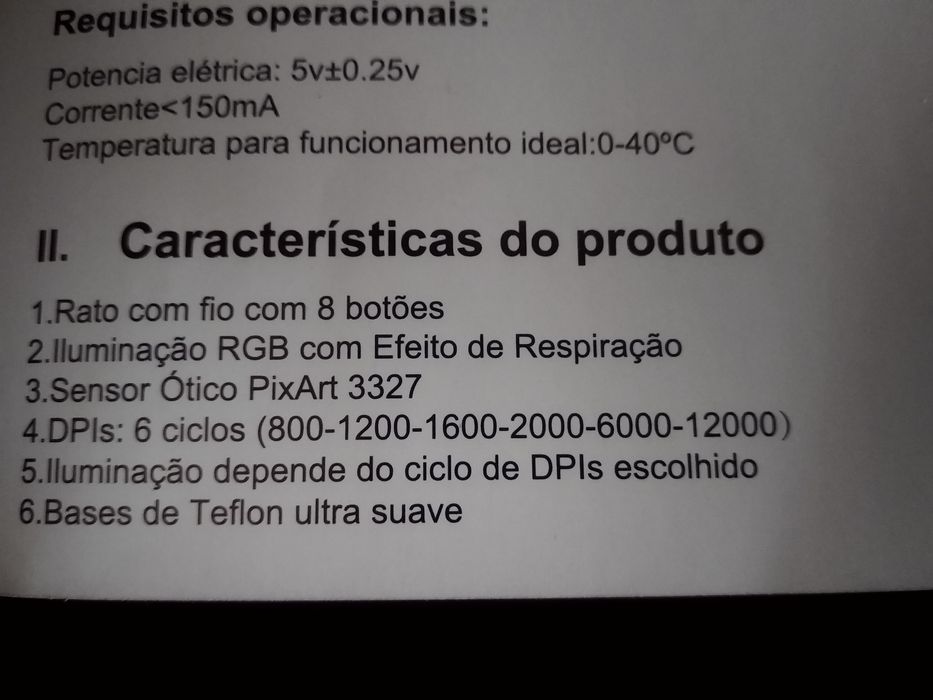 Rato Matrics (Pro Gaming Mouse) 12000 DPIs (NOVO)64729867633153123