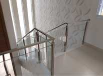Corrimão e guarda-corpo em aço inox 304 Brilhante