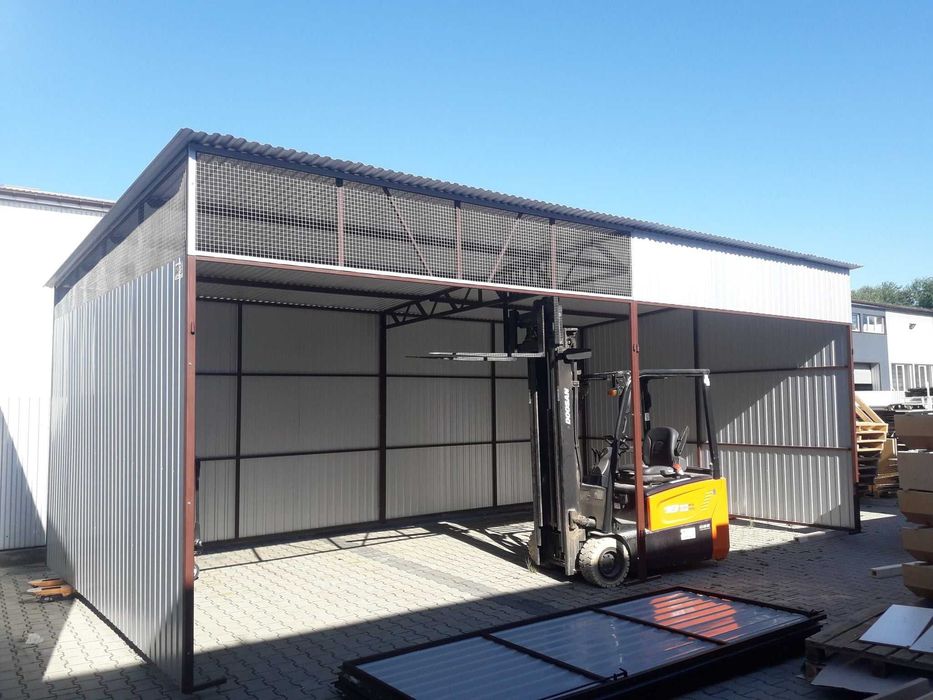 Garaż blaszany Magazyn Rolniczy - Wiata - Garaże Blaszane – GRZYWSTAL