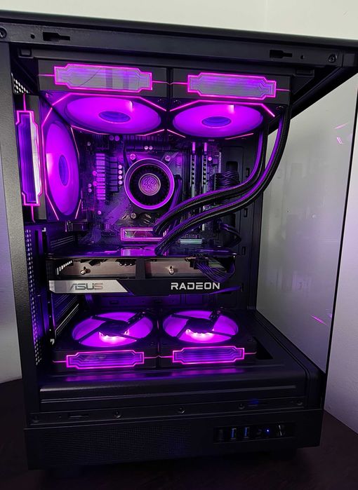 Ryzen 5 3600 RX 6600 16GB SSD wodne chłodzenie - komputer do gier RGB